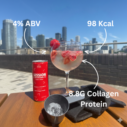 Raspberry and Strawberry Hard Seltzer (6 Pack)