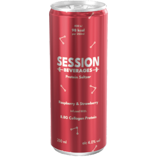 Raspberry and Strawberry Protein Seltzer (12 Pack)